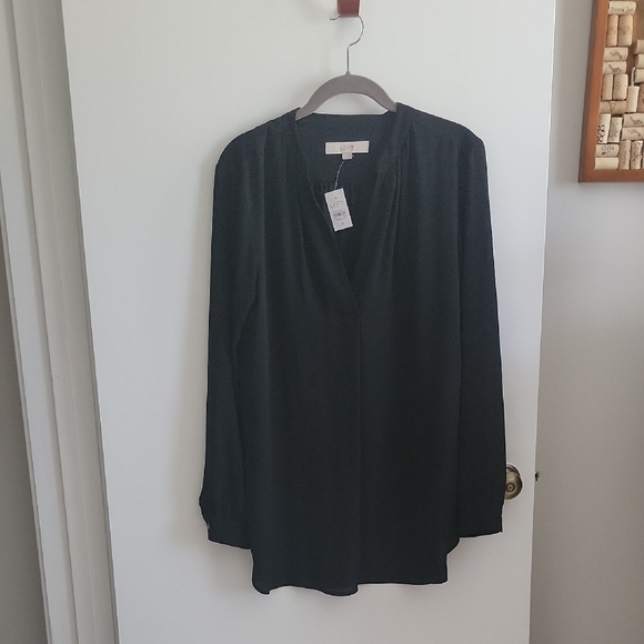 Black Long Sleeve Blouse - Picture 1 of 5
